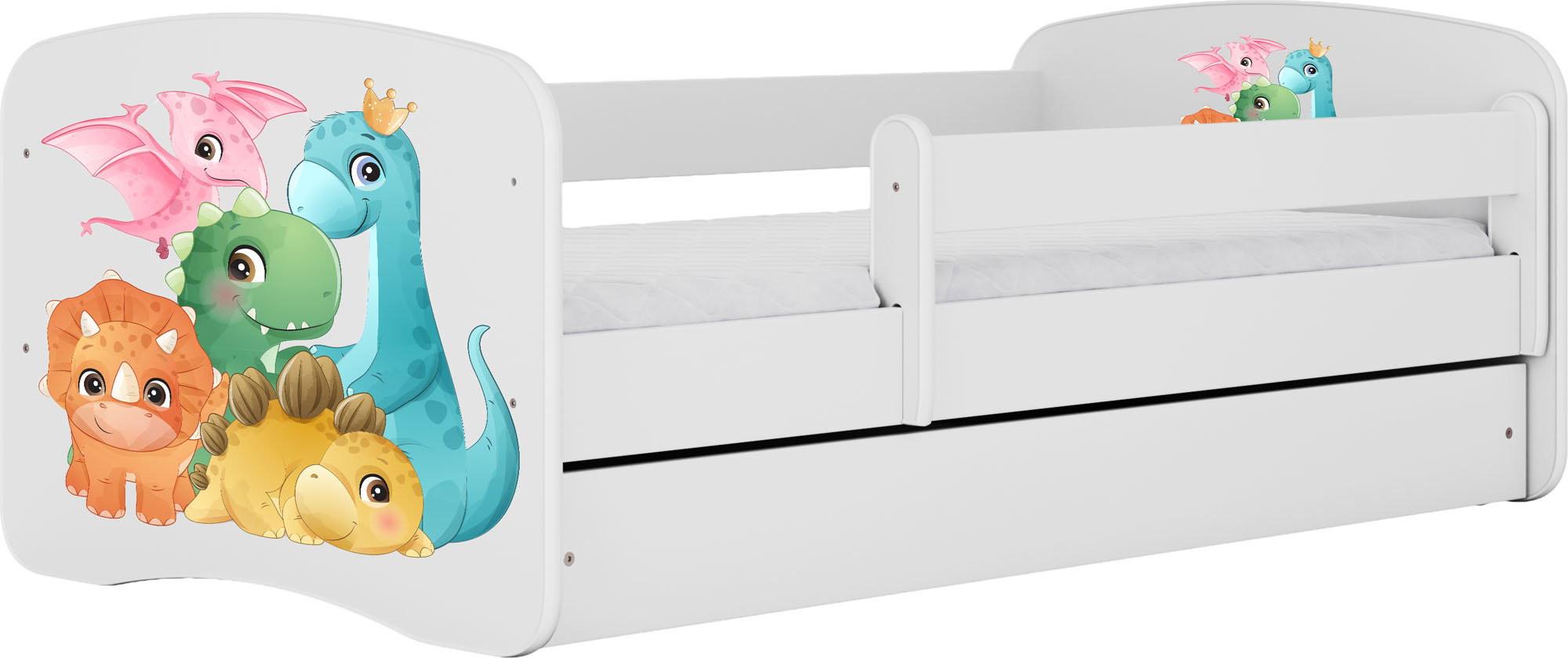 KINDERBETT Emily mit Schublade und Matratze, Weiß 80x180 cm - Multicolor, Holzwerkstoff (180/80cm) - WFL GROUP
