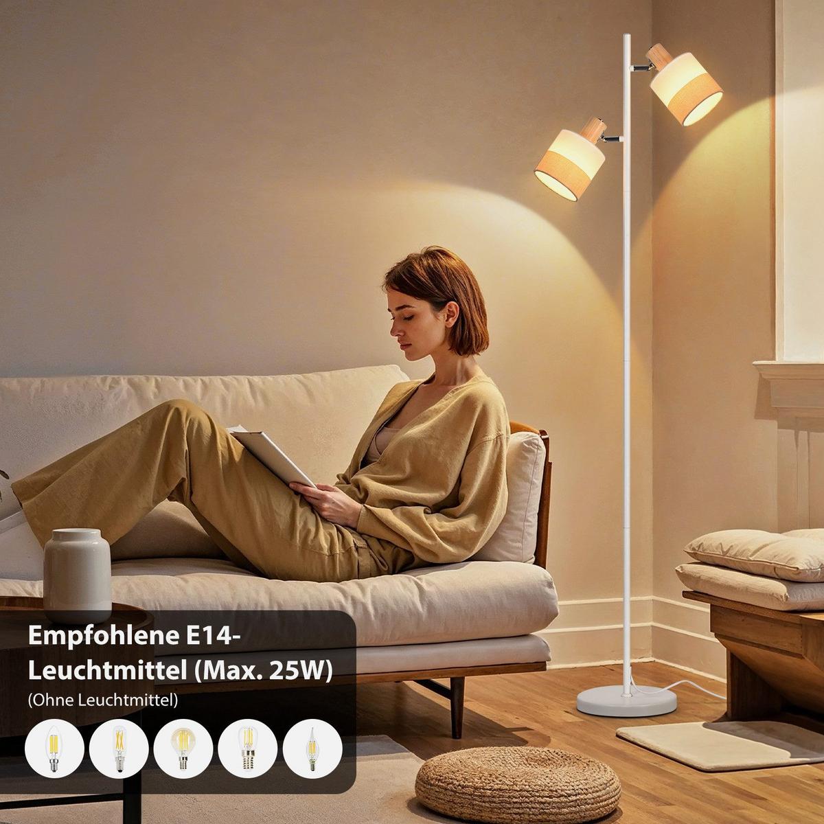 STEHLAMPE CALDWELL Ⅲ 27/22/145 cm - Schwarz, Metall (27/22/145cm) - Nettlife