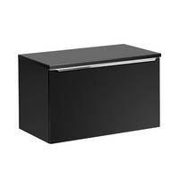 WASCHTISCHUNTERSCHRANK 80cm Éros Schwarz - Schwarz, Holzwerkstoff (80/48/46cm) - Petits-meubles