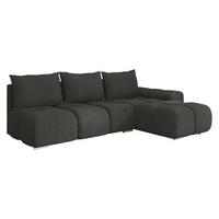 ECKSOFA Bestii, Seite: Rechts - Schwarz, Holz/Kunststoff (270/183cm) - MIRJAN24