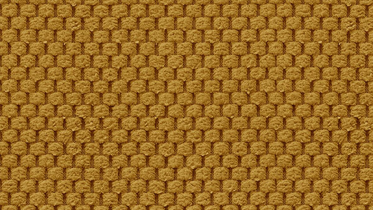 ECKSOFA FEBE 5-Sitzer rechts, dunkelgelb - Gelb/Schwarz, Holz/Textil (271/190cm) - Wozimo