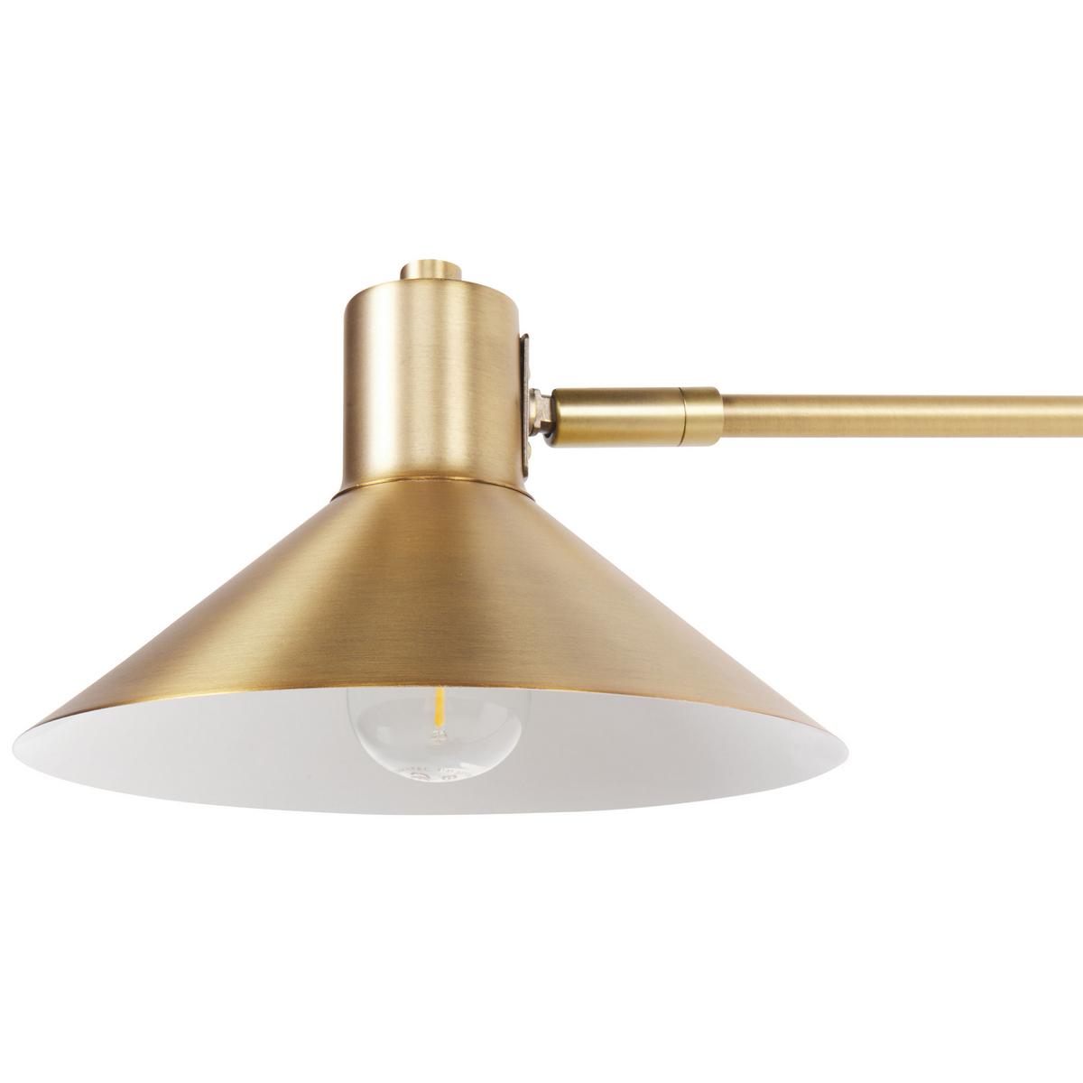 WANDLEUCHTE Gold Kadassa - Goldfarben, Metall (84/38/20cm) - Beliani