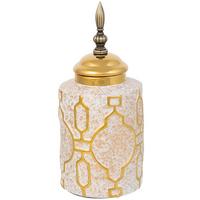 VASE aus Keramik, golden, 13x28cm - Goldfarben, Keramik (27.5cm) - Wanderlust