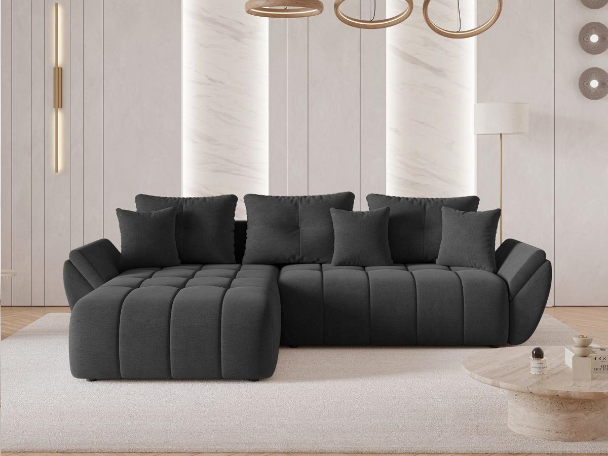 ECKSOFA Decor Anthrazit - Anthrazit, Holz/Textil (263/190cm) - Graingold