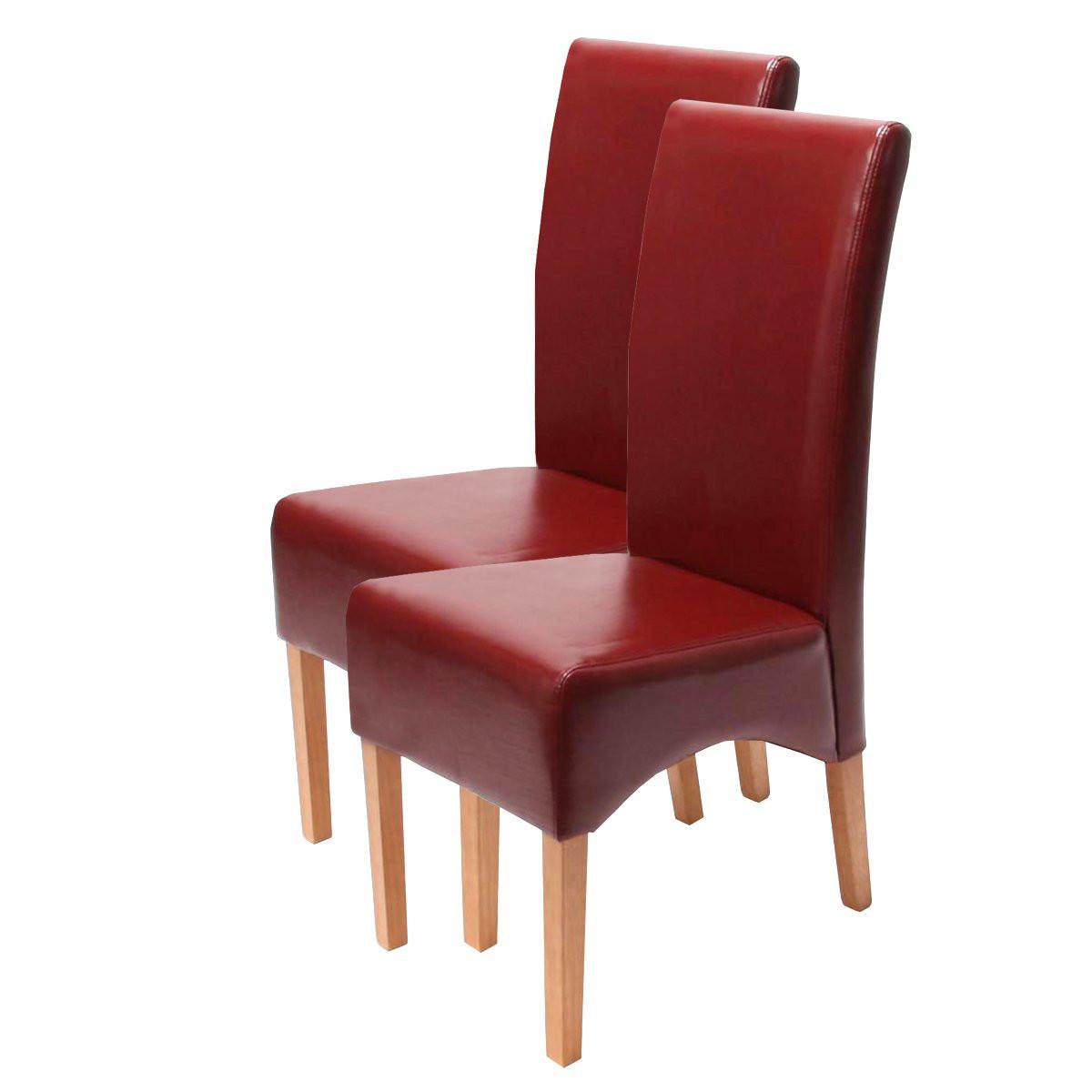 ESSZIMMERSTUHL Rot 2er-Set - Rot, Holz (44/102/54cm) - MCW