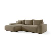 ECKSOFA Walken Mit Schlaffunktion - Braun, Holzwerkstoff/Textil (280/185cm) - Fun Möbel