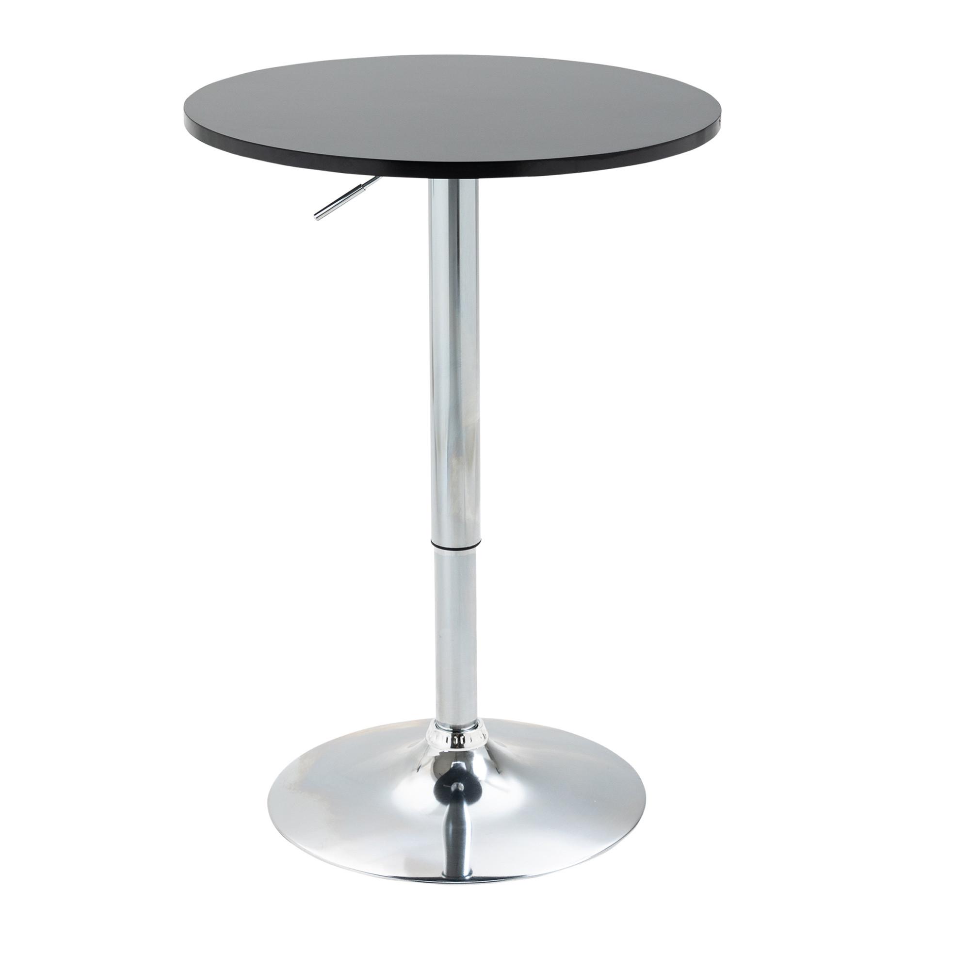 BARTISCH, MDF, Steel, Schwarz - Schwarz, Kunststoff (61/61/70cm) - HOMCOM