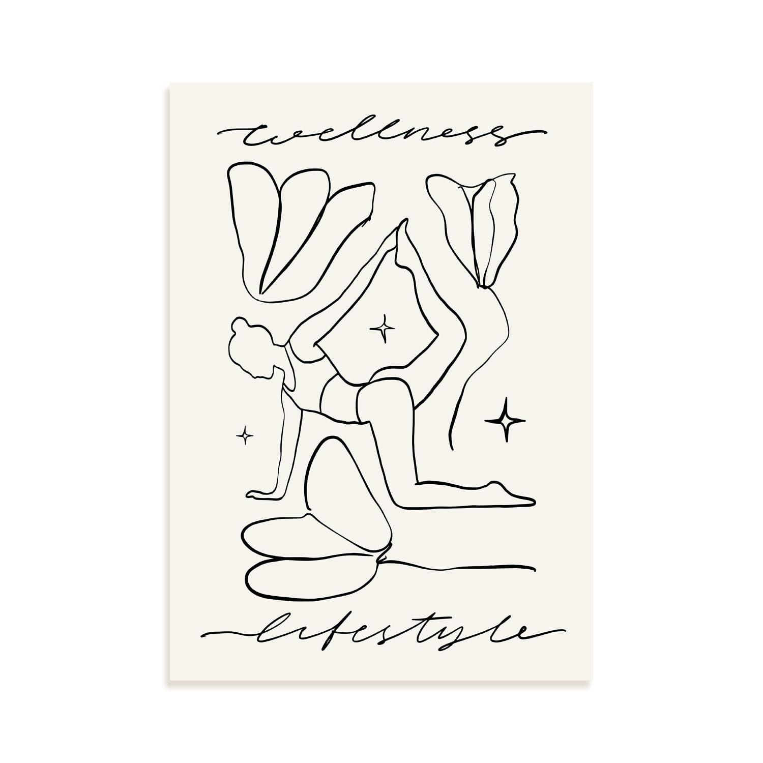 POSTER Wellness Lifestyle 1 Blatt A3 Rahmenlos - Klar, Papier (29.7/5/42cm) - Nacnic