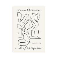 POSTER Wellness Lifestyle 1 Blatt A3 Rahmenlos - Klar, Papier (29.7/5/42cm) - Nacnic