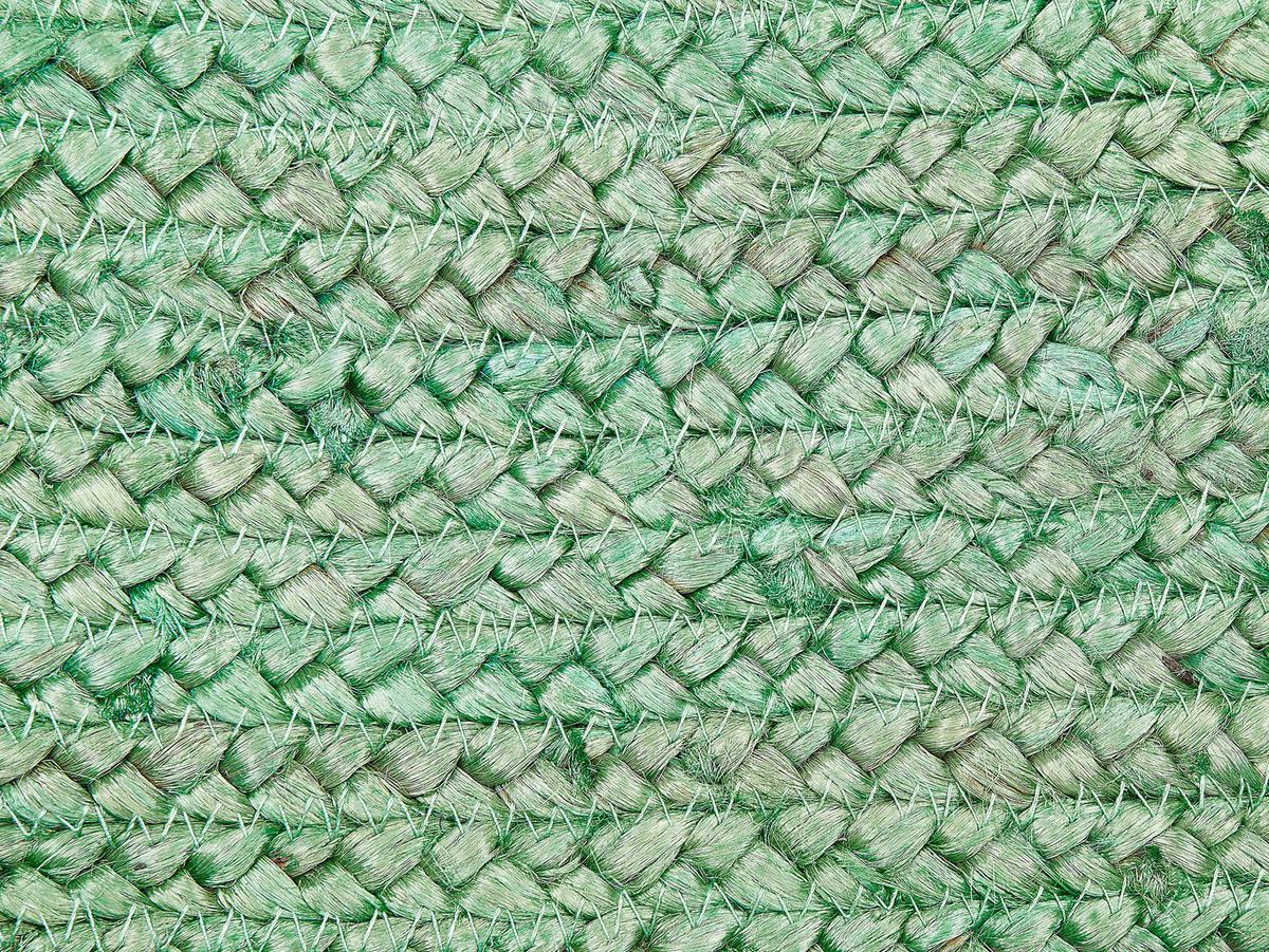 POUF Dhadar 45/45/30 cm - Grün, Naturmaterialien (45/30/45cm) - Beliani