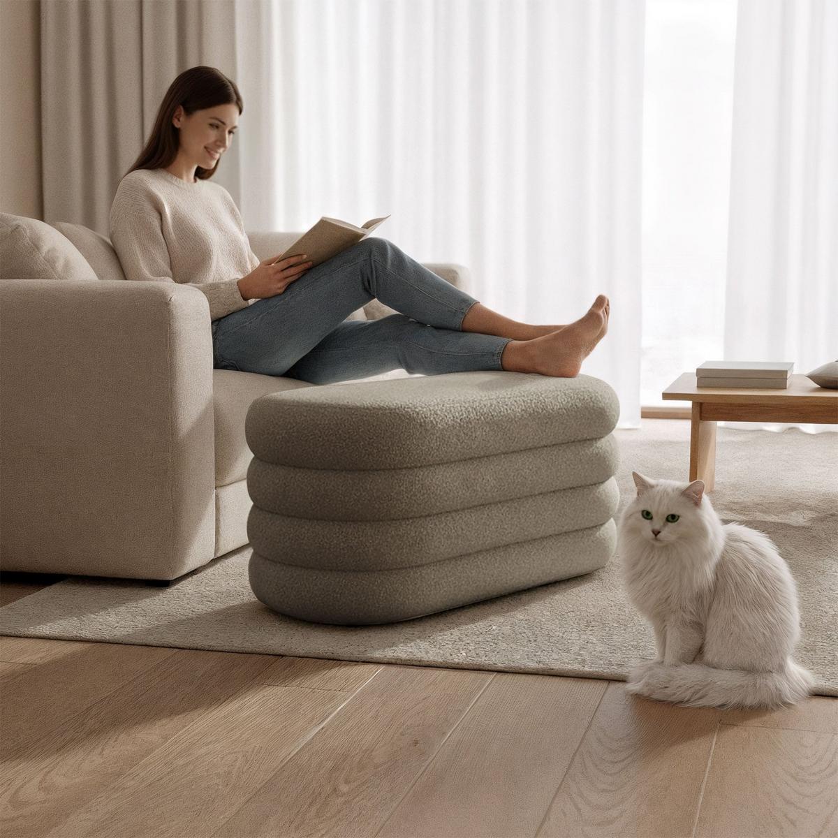 POLSTERBANK mi Stauraum Olive - Olivgrün, Textil (100/42/42cm) - RAUMHIRSCH FURNITURE