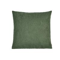KISSENHÜLLE FarbTon Chenille-Haptik oliven-grün 50/50 cm - Dunkelgrün, Textil (50/50cm) - beties Heimtextil