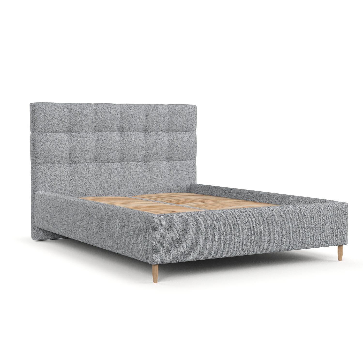 POLSTERBETT Cora 160/200 cm Grau im Riva Stoff - Naturfarben/Grau, Holz/Holzwerkstoff (160/200cm) - AltaBeds