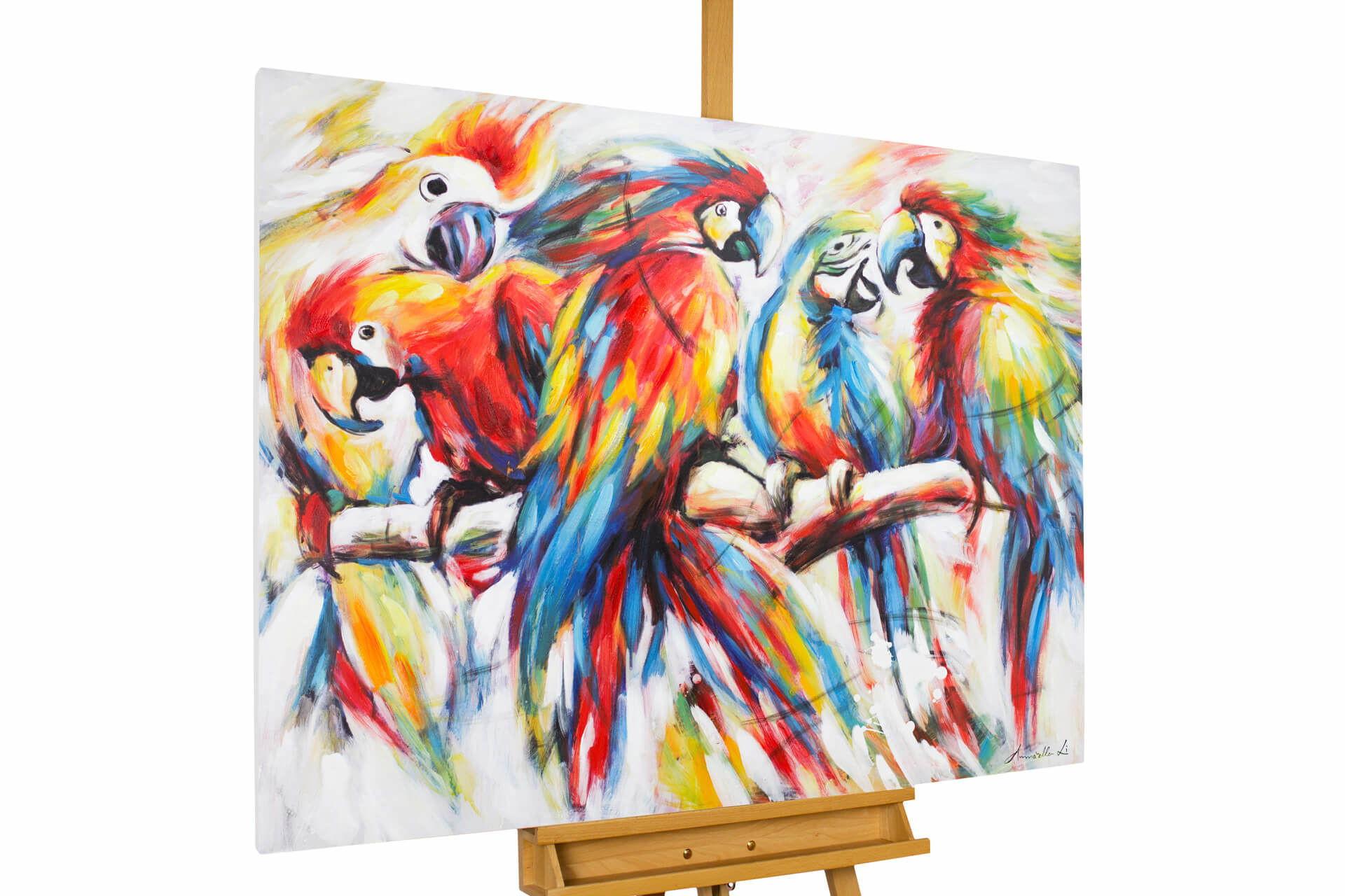 ACRYLBILD HANDGEMALT 100/75 cm - Multicolor, Holz/Textil (100/75cm) - KUNSTLOFT