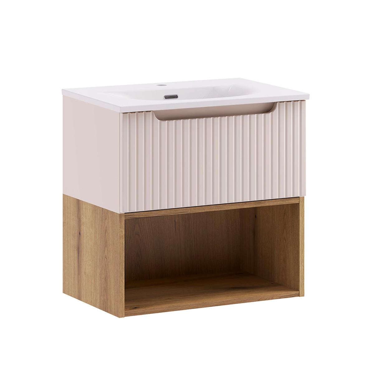 WASCHTISCH 61cm Riva Kaschmir - Beige, Holzwerkstoff (61/60/40cm) - Petits-meubles