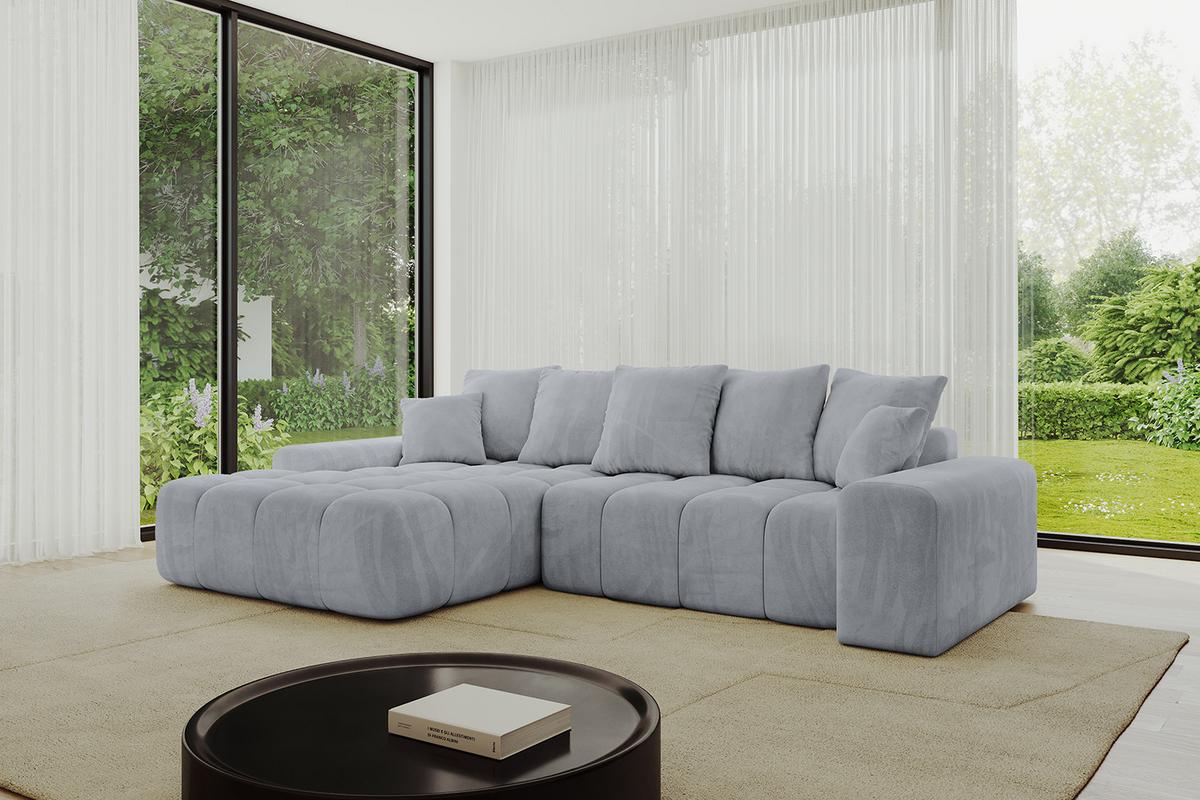 ECKSOFA Ottomane Links ENSI-L - 267x164x69 cm Titanfarben - Titanfarben, Holzwerkstoff/Kunststoff (267/164cm) - ALTDECOR