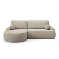 ECKSOFA CLEO mit Schlaffunktion Version Linke QUELLE 16 - Beige, Kunststoff (264/172cm) - Lookway