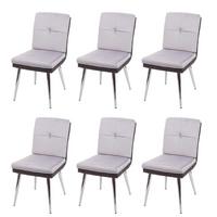 ESSZIMMERSTUHL Grau 6er-Set - Grau, Textil (46/91/66cm) - MCW