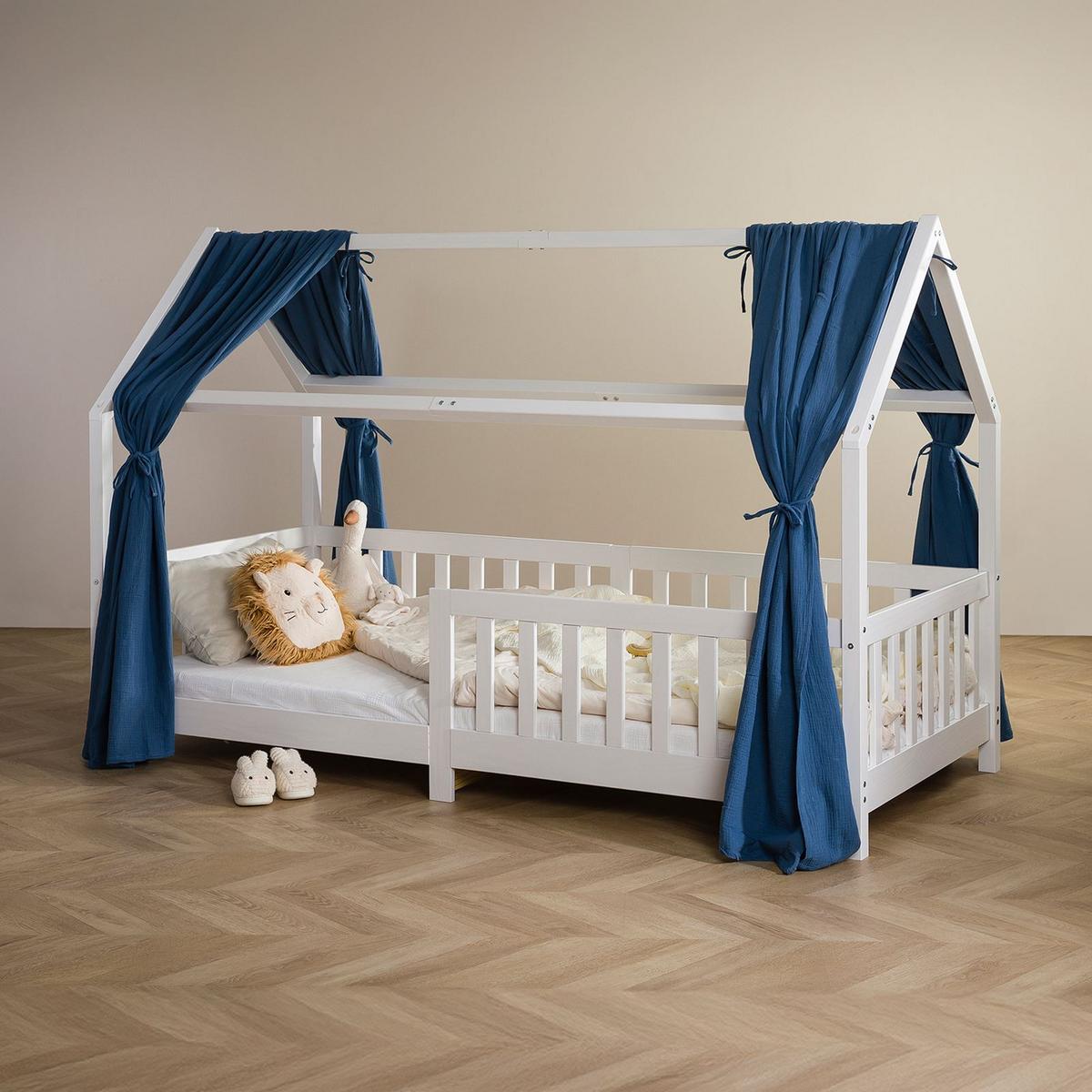 HAUSBETT-HIMMEL NENA - Dunkelblau, Textil - IDIMEX