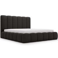 POLSTERBETT Imperial 200x200 Bouclé-Stoff Schwarz - Schwarz, Textil (200/200cm) - Graingold