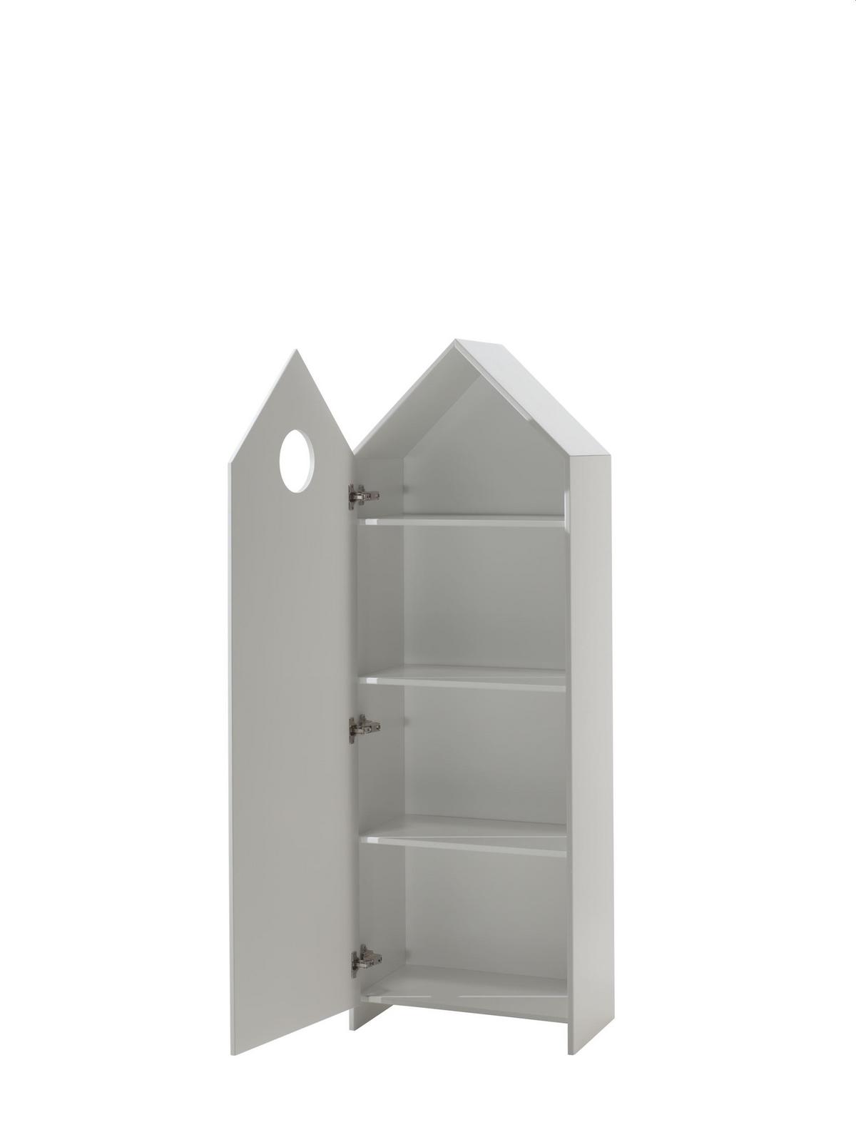REGALSCHRANK Kania 58x37x171 MDF+Holzwerkstoff Weiß - Weiß, Holzwerkstoff (58/171/37cm) - 58aufmkessel