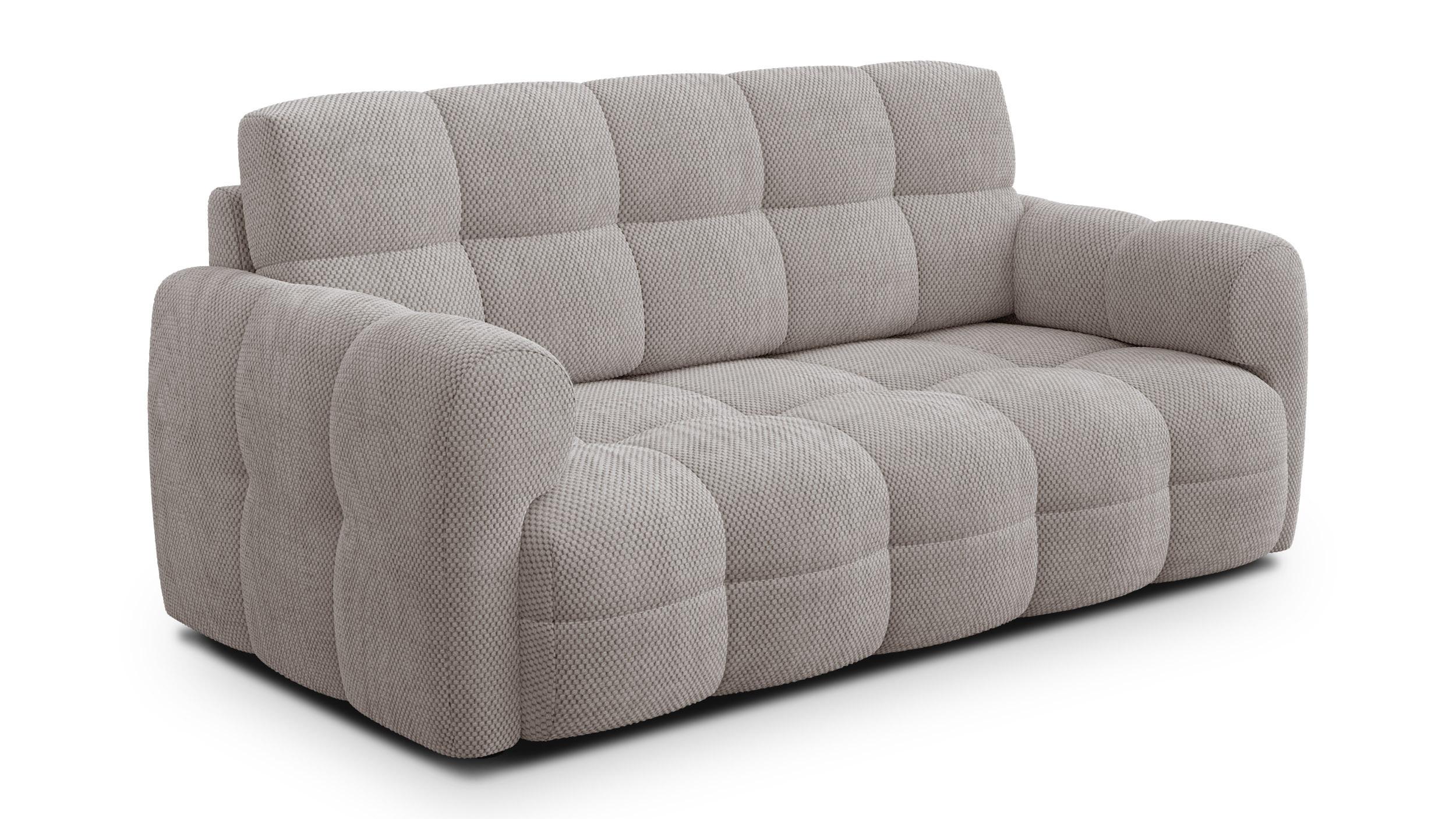 SOFA MELLOW 2,5-Sitzer, beige - Beige/Schwarz, Holz/Textil (183/87/98cm) - Wozimo