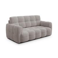 SOFA MELLOW 2,5-Sitzer, beige - Beige/Schwarz, Holz/Textil (183/87/98cm) - Wozimo