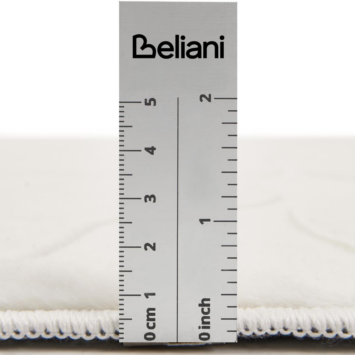 TEPPICH Cremeweiß 80/300 cm Borah - Creme/Weiß, Textil (80/300cm) - Beliani