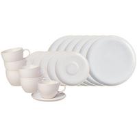 KAFFEESERVICE Crafted Cotton 18-tlg. - Weiß, Keramik (2/2/2cm) - like.Villeroy & Boch