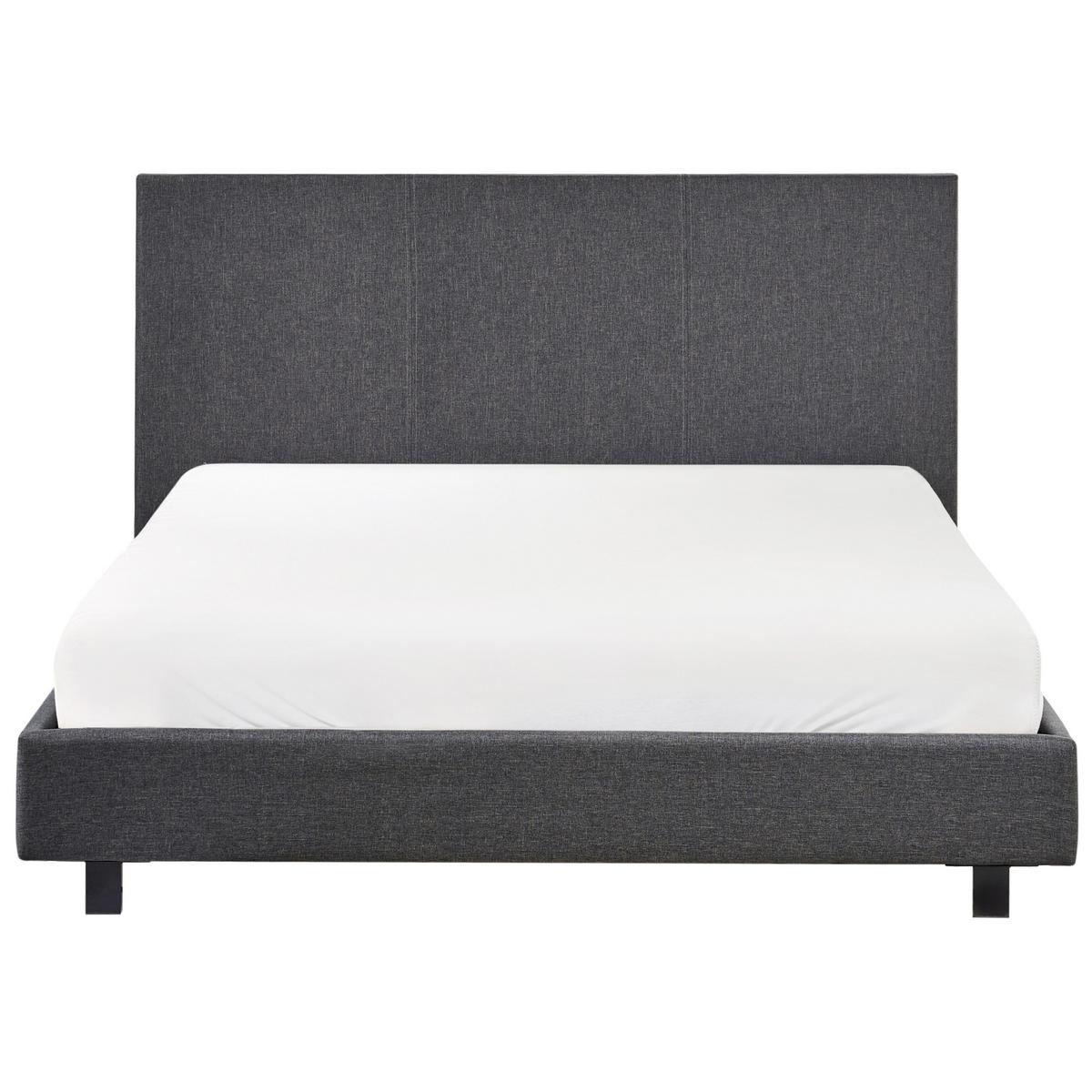 POLSTERBETT mit Lattenrost 140x200 cm Grau Albi - Grau, Textil (140/200cm) - Beliani