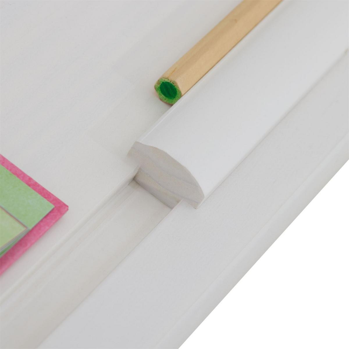 KINDERSCHREIBTISCH OLIVIA - Weiß, Holz (109/130/55cm) - IDIMEX