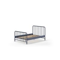 METALLBETT Kay 147x110x207 aus Metall in Blau matt - Blau, Metall (140/200cm) - 58aufmkessel