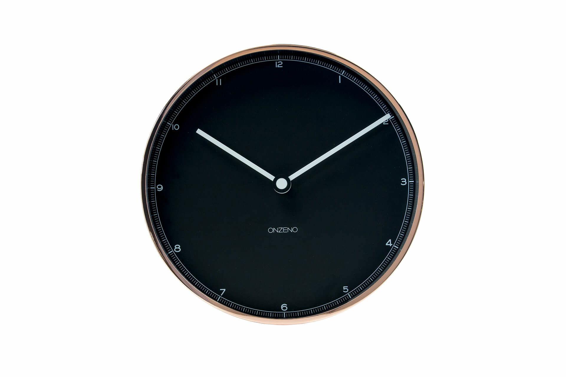 WANDUHR Design Schwarz 30/30 cm - Schwarz, Glas/Holzwerkstoff (30/30/5cm) - ONZENO
