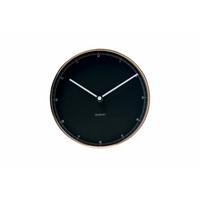 WANDUHR Design Schwarz 30/30 cm - Schwarz, Glas/Holzwerkstoff (30/30/5cm) - ONZENO