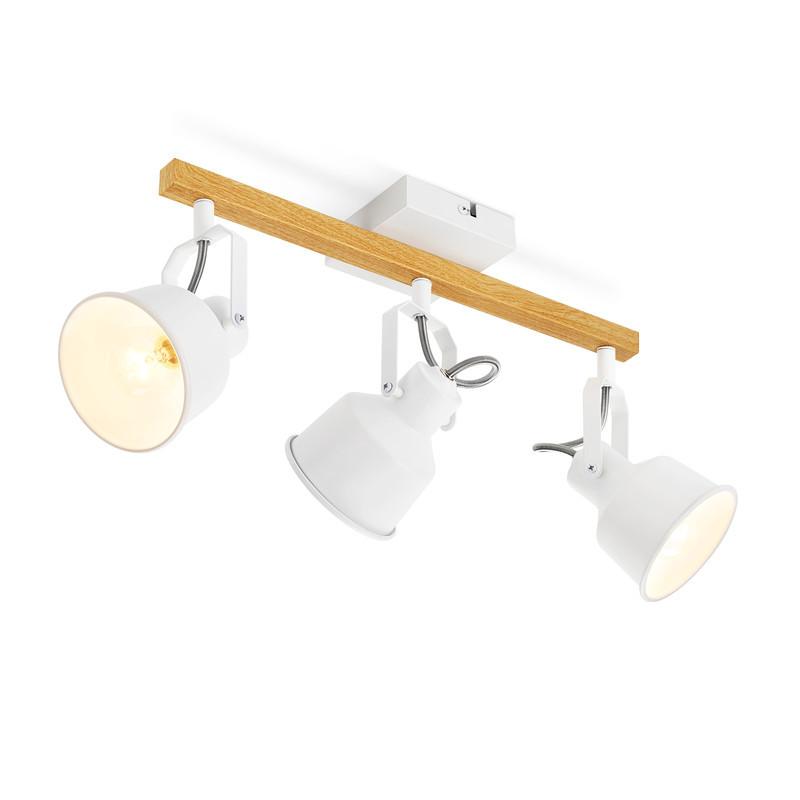 DECKENSTRAHLER Davidson 3-flammig 46.5/14/19cm - Weiß, Metall (46.5/14/19cm) - Nettlife