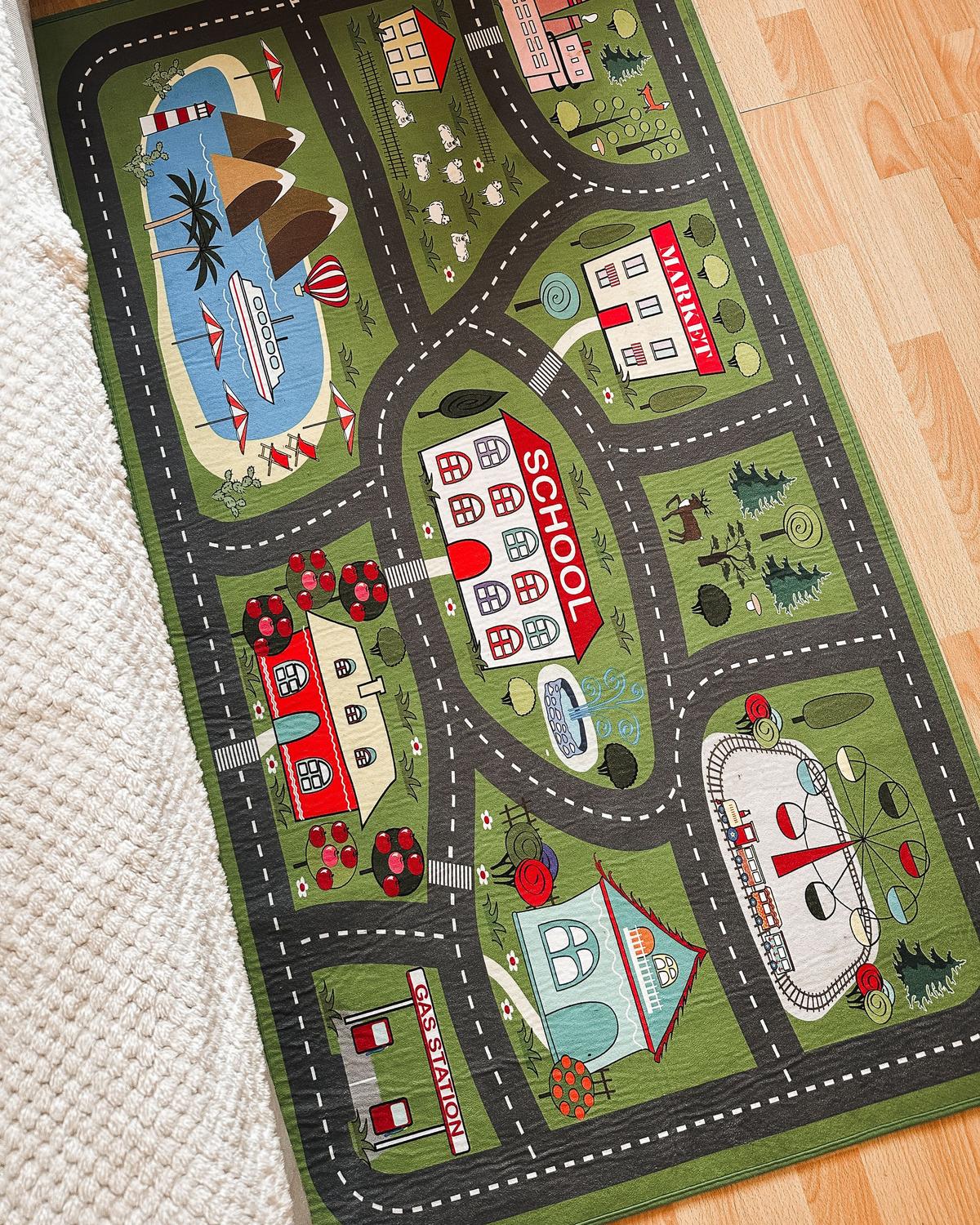 KINDERTEPPICH Tutak 150/80 cm - Grün, Kunststoff (80/150cm) - Beliani