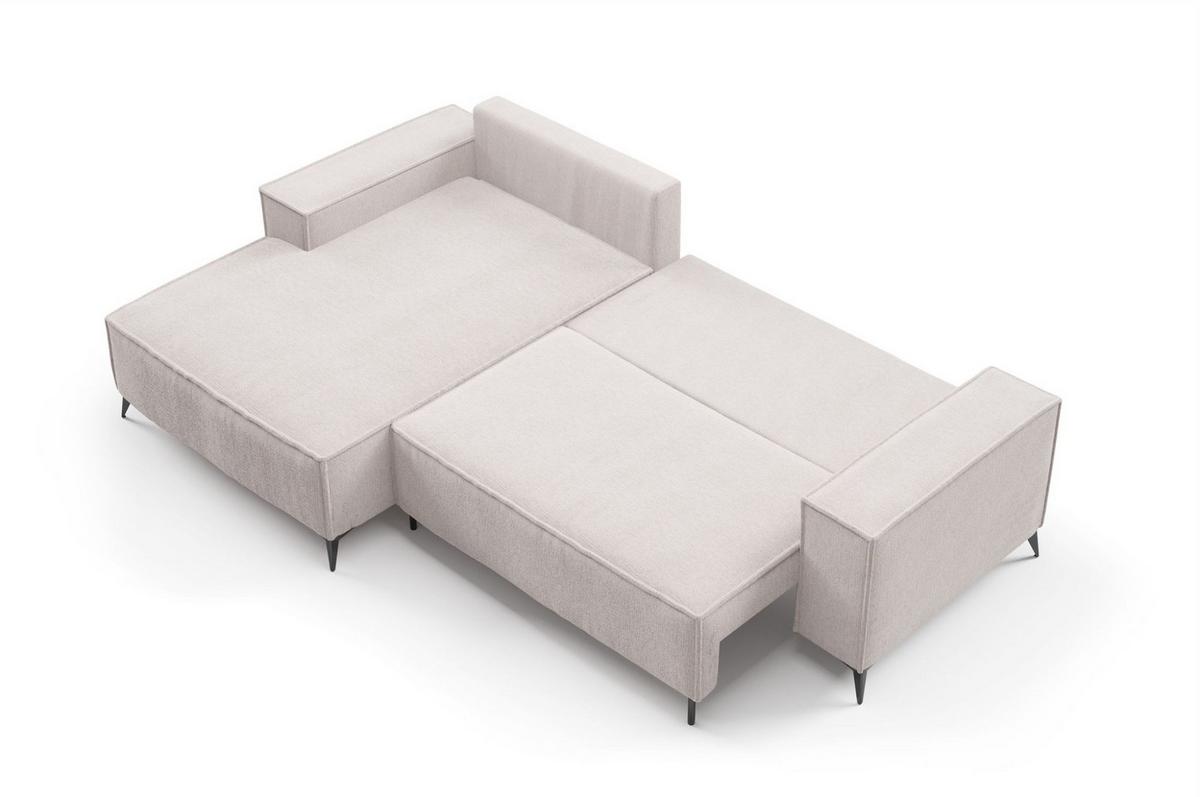 ECKSOFA Fiore - Grau, Holzwerkstoff/Textil (294/185cm) - Fun Möbel