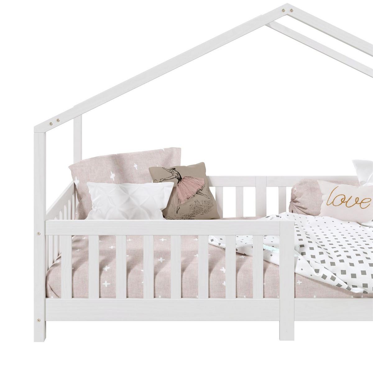 HAUSBETT LISAN 90X200 CM - Weiß, Holz (96/138/206cm) - IDIMEX