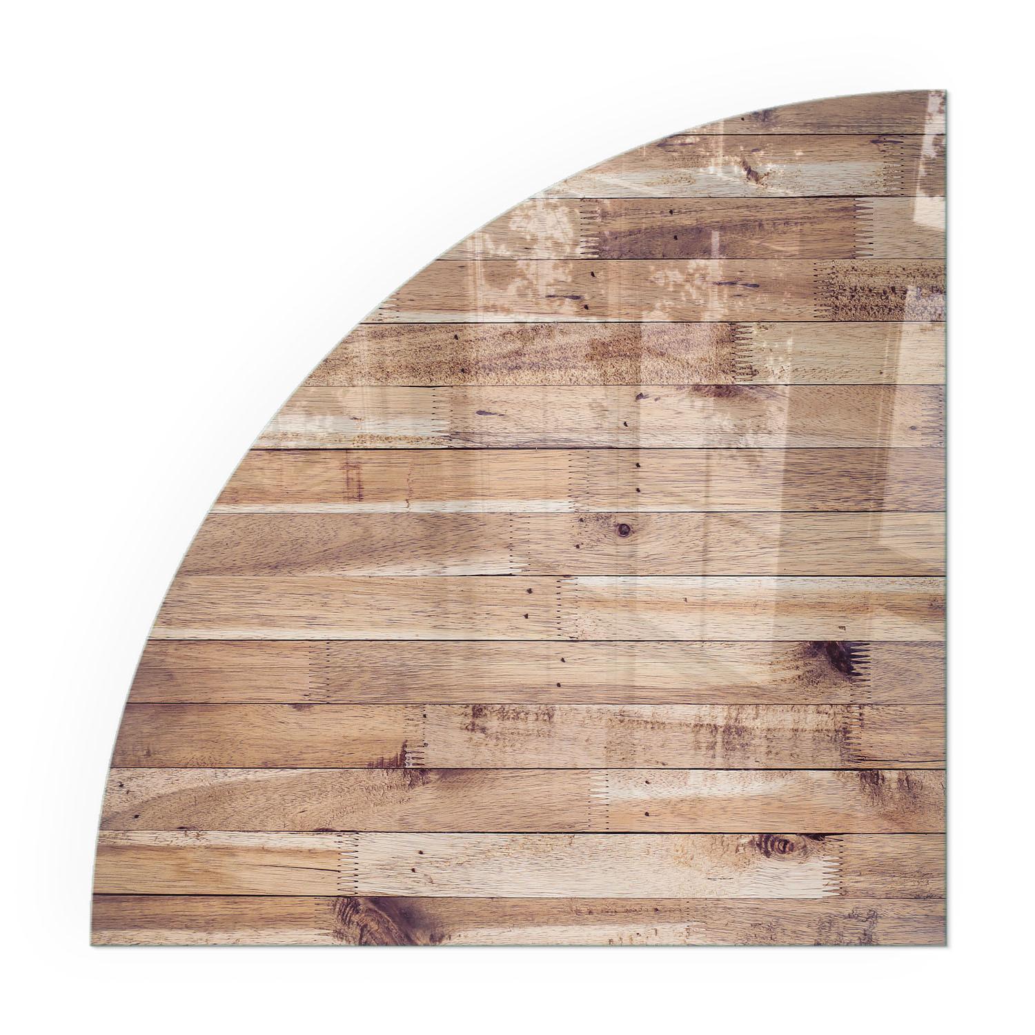 GLASPLATTE für Kamin 100x100 cm - Braun, Glas (100/100/0.4cm) - TULUP