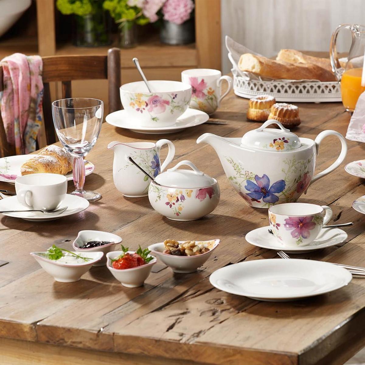 TEESERVICE Mariefleur Gris Basic bunt 20-tlg. - Multicolor, Keramik (2/2/2cm) - Villeroy & Boch