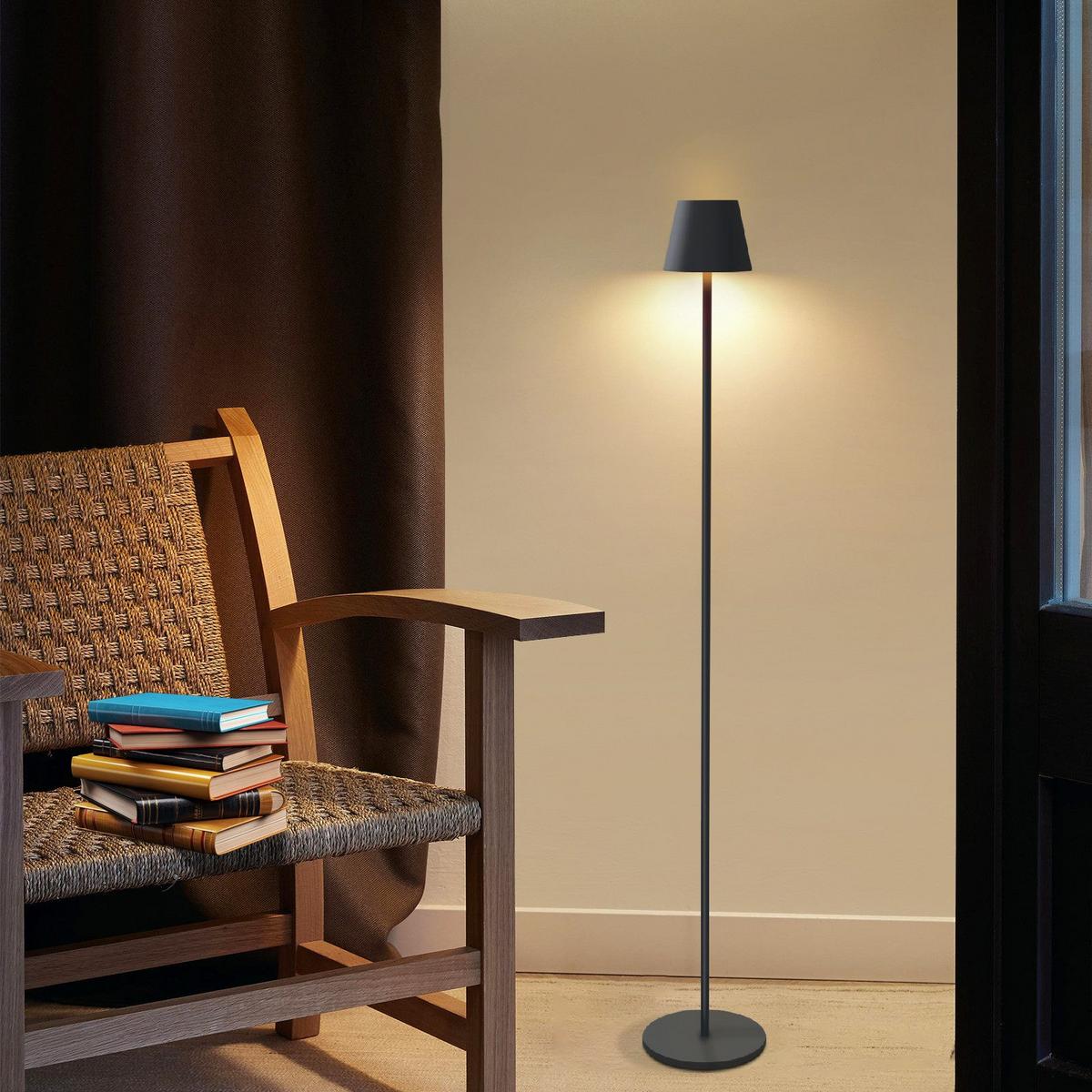 STEHLAMPE Scheinhold 11.0/125.0/11.0 cm - Schwarz, Metall (11/11/125cm) - ZMH