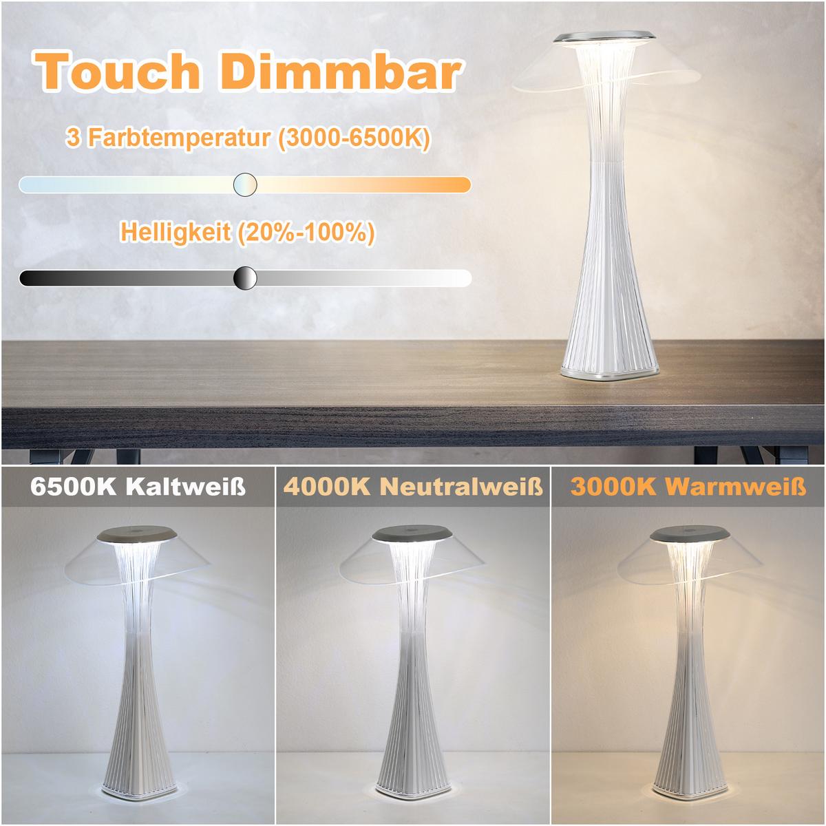 LED TISCHLEUCHTE Rendall - Weiß, Metall (15.1/15.1/27.4cm) - Nettlife