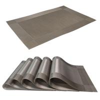 PLATZSET Untersetzer 45/30 cm (6er-Set) - Taupe, Kunststoff (45/30/0.16cm) - Intirilife