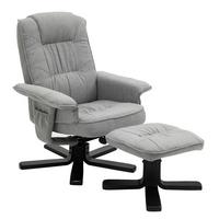 RELAXSESSEL CHARLY grau/schwarz - Schwarz/Grau, Textil (76/87/61cm) - IDIMEX