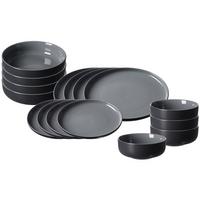 EINSTEIGER-SET Jasper schwarz 16-tlg. - Schwarz, Keramik (2/2/2cm) - Ritzenhoff Breker