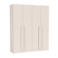FALTTÜRENSCHRANK Omodeo 200 cm breit in Kaschmir – mit WingLine-Falttüren - Beige, Holzwerkstoff (200/240/58cm) - AX Living