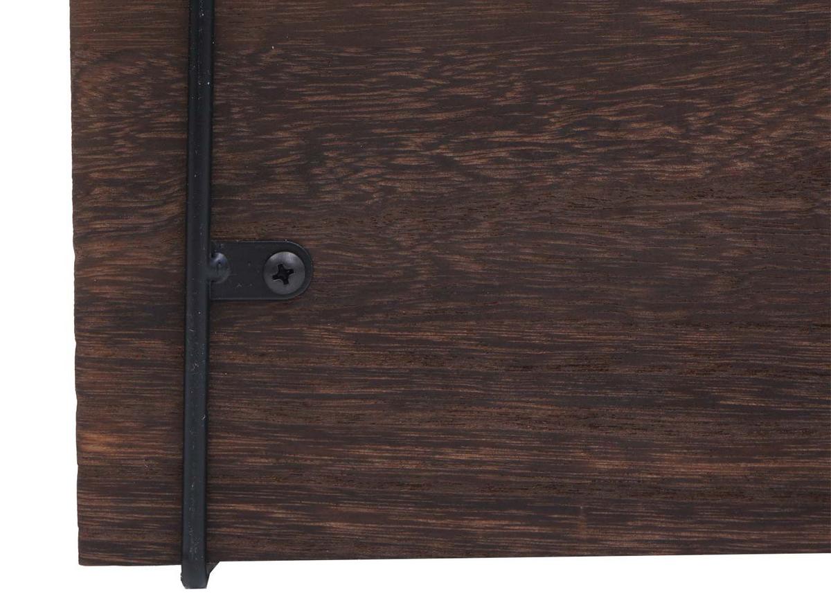 WANDREGAL Dunkelbraun - Dunkelbraun, Holz (40/40/13cm) - MCW