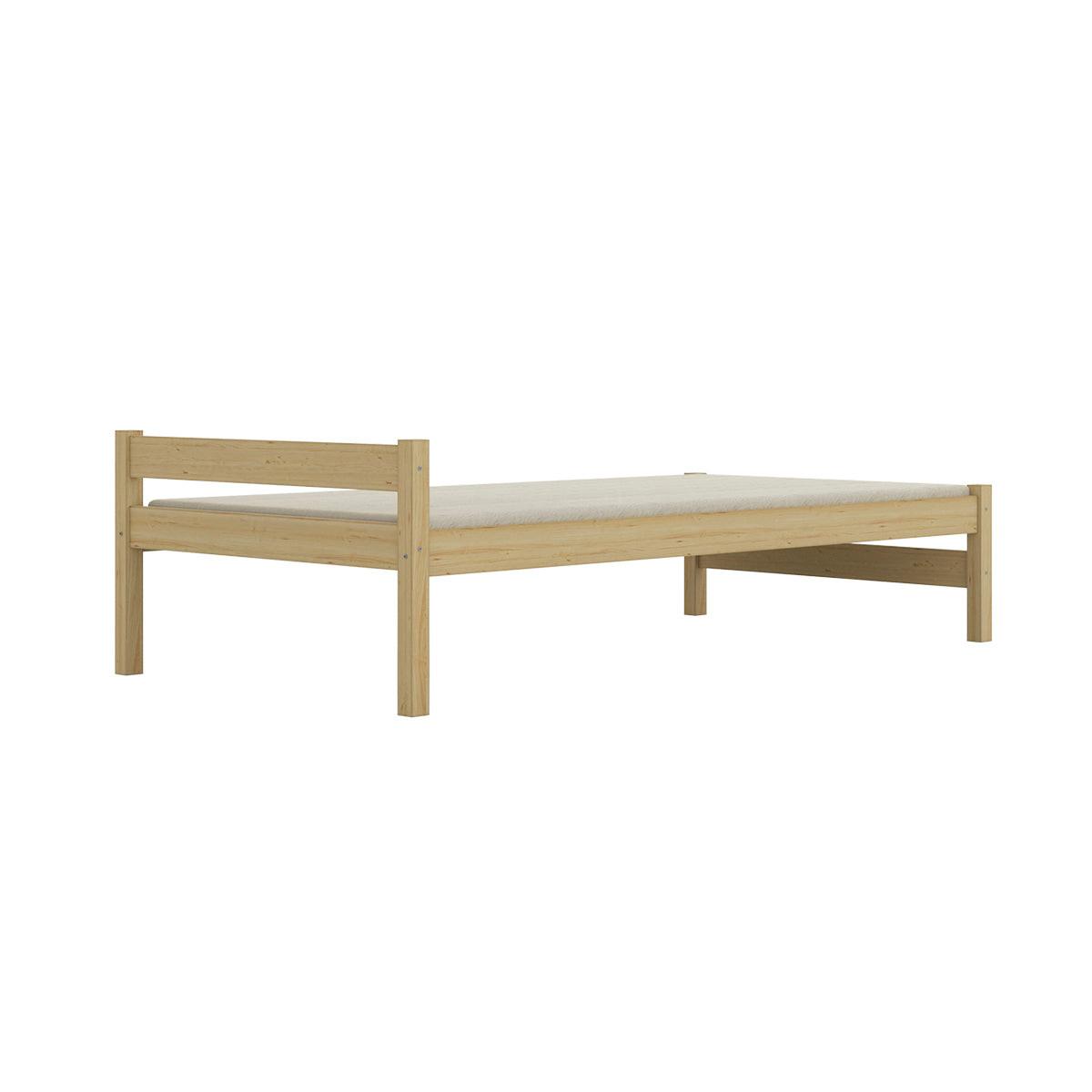 BETT 90/200 Axel Holz - Braun, Holz (90/200cm) - Petits-meubles