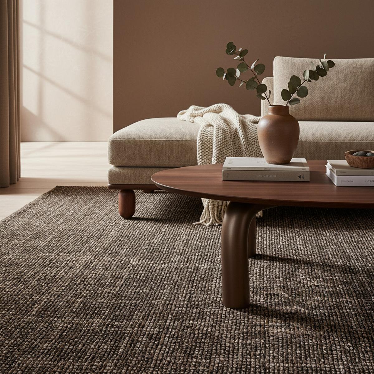 TEPPICH aus Baumwolle Waschbar KOFEL in Braun, einfarbig, 160 x 230 cm - Braun, Textil (230/160cm) - KADIMA DESIGN