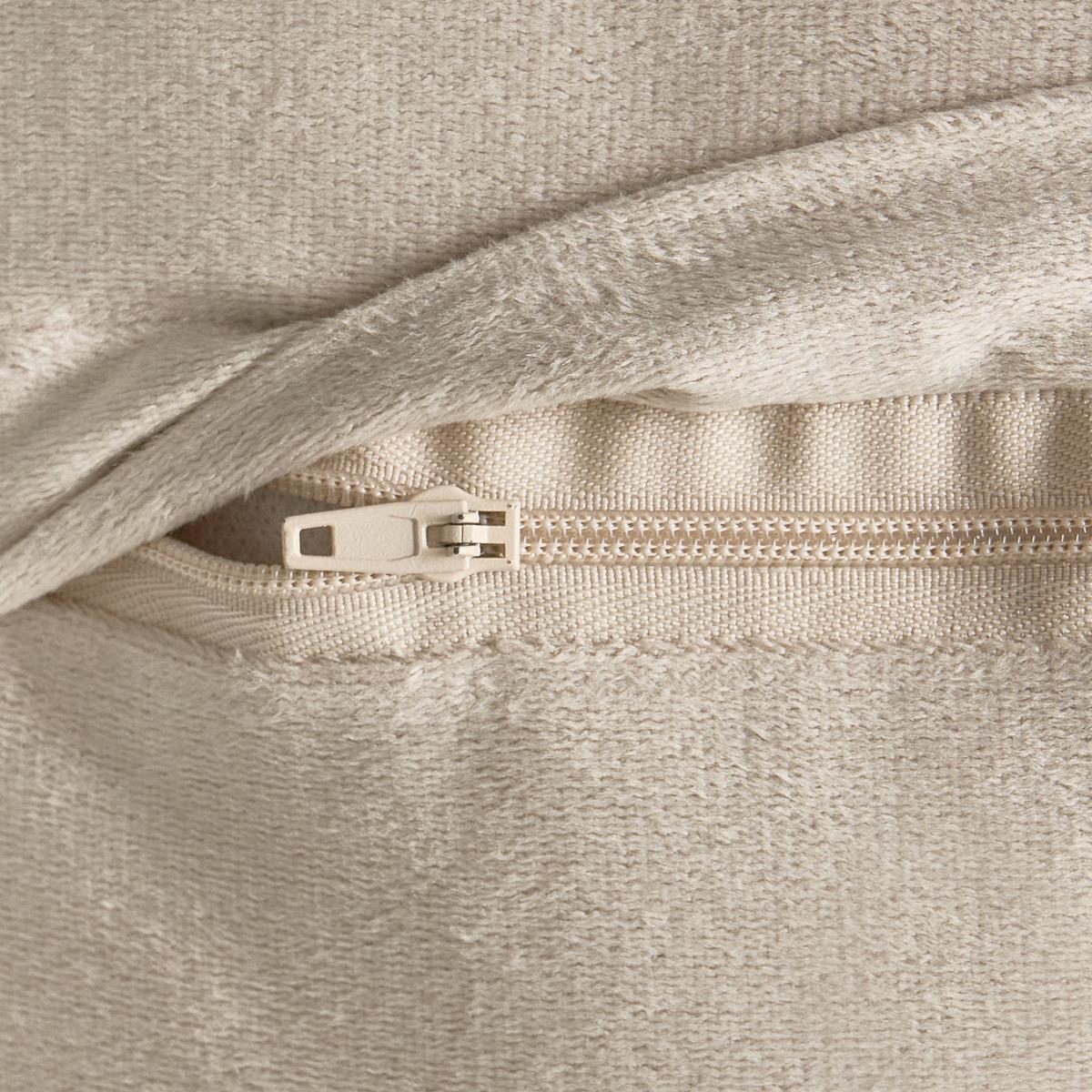 DEKOKISSEN 2er-Set Taupe 50/30 cm Belle - Taupe, Textil (50/30cm) - Beliani